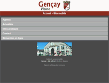 Tablet Screenshot of gencay.reseaudescommunes.fr