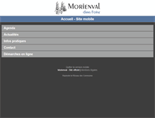 Tablet Screenshot of morienval.reseaudescommunes.fr