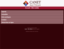 Tablet Screenshot of canet.reseaudescommunes.fr