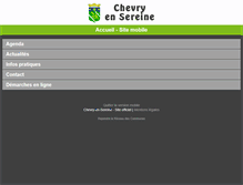 Tablet Screenshot of chevry-en-sereine.reseaudescommunes.fr