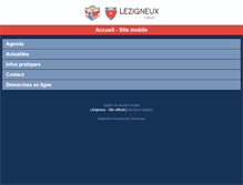 Tablet Screenshot of lezigneux.reseaudescommunes.fr