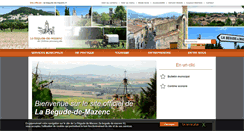 Desktop Screenshot of begude-mazenc.reseaudescommunes.fr