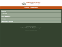 Tablet Screenshot of begude-mazenc.reseaudescommunes.fr