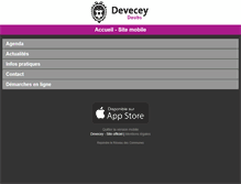 Tablet Screenshot of devecey.reseaudescommunes.fr