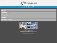 Tablet Screenshot of chateauponsac.reseaudescommunes.fr
