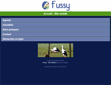 Tablet Screenshot of fussy.reseaudescommunes.fr