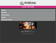 Tablet Screenshot of peyrilhac.reseaudescommunes.fr