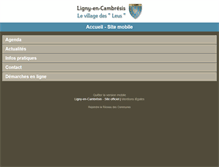 Tablet Screenshot of ligny-en-cambresis.reseaudescommunes.fr