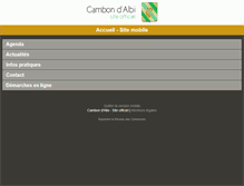 Tablet Screenshot of cambondalbi.reseaudescommunes.fr